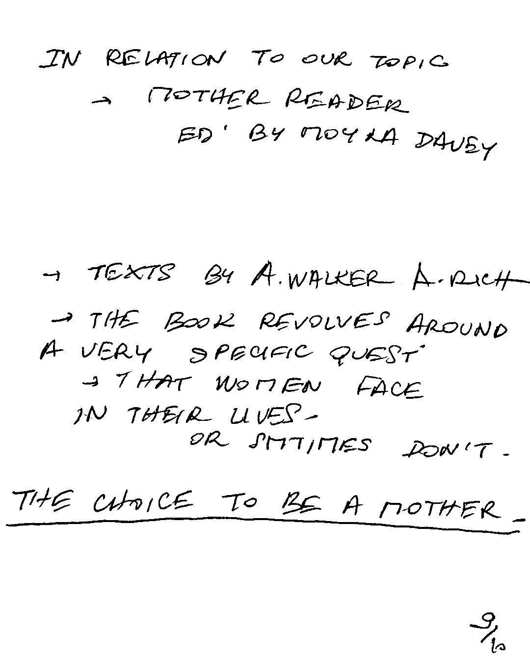 THE CHOICE